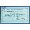 Bon ville Saint-Quentin 50 centimes, Sup, 3.8.1914 Pirot 02-2029 Billet