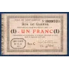 Bon de Guerre Saint-Quentin 1 franc, TB, 3.1.1916 Pirot 02-2082 Billet