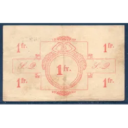 Bon de Guerre Saint-Quentin 1 franc, TB, 3.1.1916 Pirot 02-2082 Billet