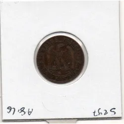 2 centimes Napoléon III tête nue 1853 BB Strasbourg TTB