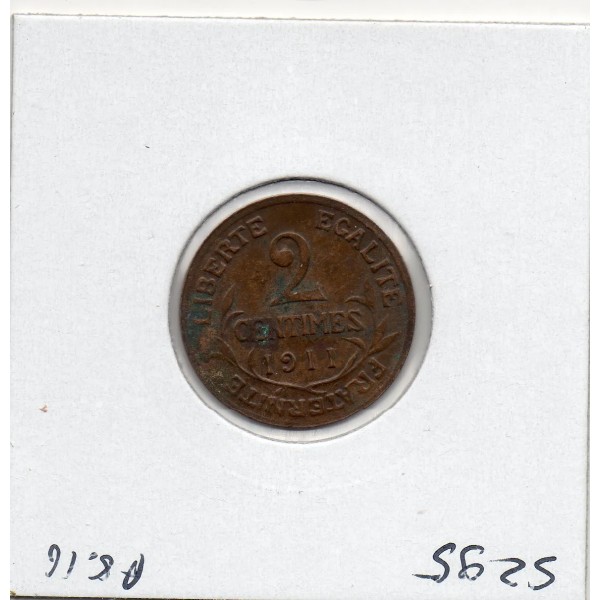 2 centimes Dupuis 1911 TTB+