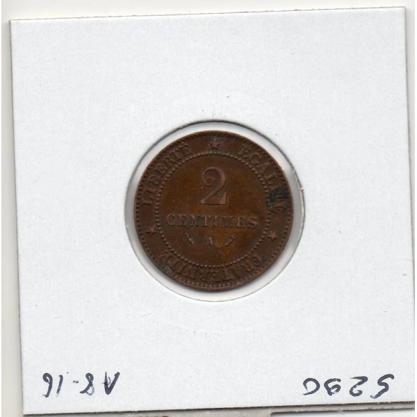 2 centimes Cérès 1892 TTB+