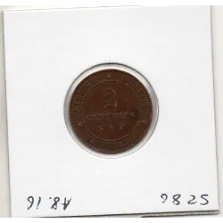 2 centimes Cérès 1892 TTB+