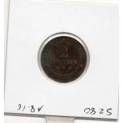 2 centimes Cérès 1883 A TTB+