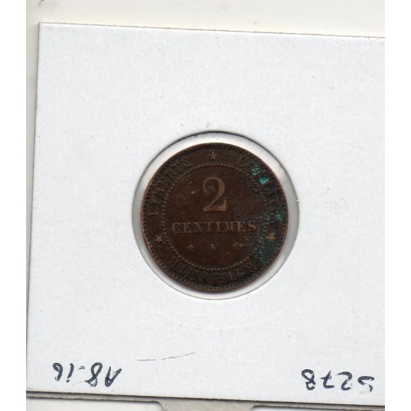 2 centimes Cérès 1877 A Paris TTB, France pièce de monnaie
