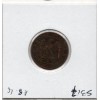 2 centimes Napoléon III tête laurée 1861 BB Strasbourg TTB-