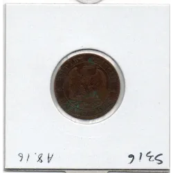 2 centimes Napoléon III tête laurée 1861 BB Strasbourg TTB