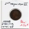 2 centimes Napoléon III tête nue 1856 B Rouen TB