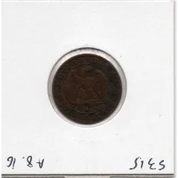 2 centimes Napoléon III tête nue 1856 B Rouen TB