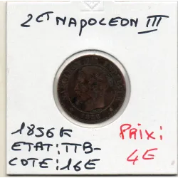 2 centimes Napoléon III tête nue 1856 K Bordeaux TTB-