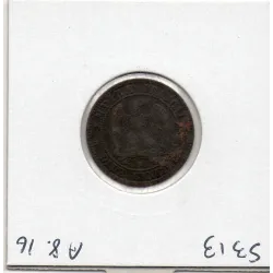2 centimes Napoléon III tête nue 1856 B Rouen TTB oxydé