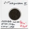 2 centimes Napoléon III tête nue 1855 BB chien Strasbourg TTB+