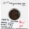 2 centimes Napoléon III tête nue 1855 Grand D Ancre grand Lion TB+