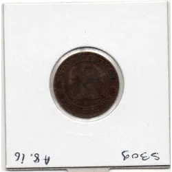 2 centimes Napoléon III tête nue 1855 B Chien Rouen TTB