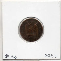 2 centimes Napoléon III tête nue 1855 B Chien Rouen TB