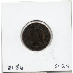 2 centimes Napoléon III tête nue 1855 MA ancre Marseille TTB-, France pièce de monnaie