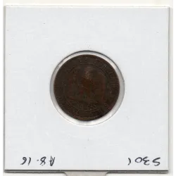2 centimes Napoléon III tête nue 1854 petit D petit lion Lyon TB+