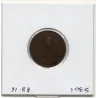 2 centimes Napoléon III tête nue 1854 petit D petit lion Lyon TB+