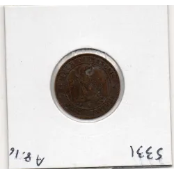 2 centimes Napoléon III tête laurée 1862 K Bordeaux TTB