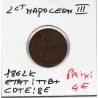2 centimes Napoléon III tête laurée 1862 K Bordeaux TTB+