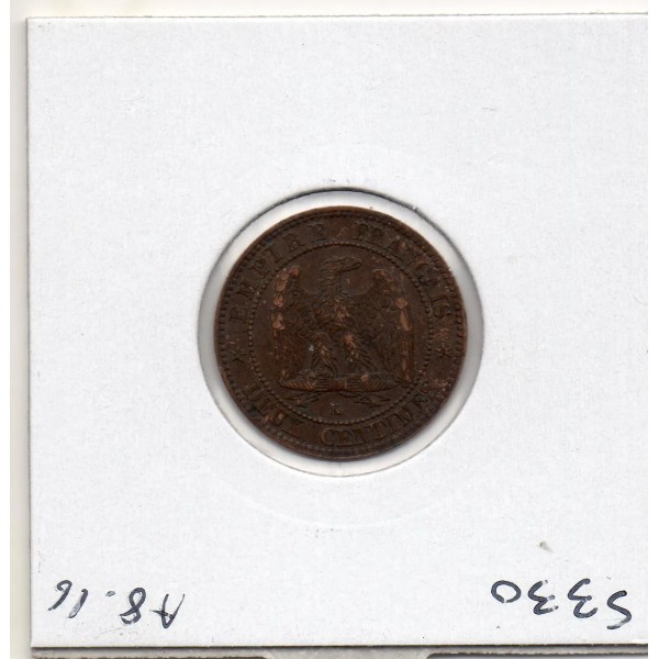 2 centimes Napoléon III tête laurée 1862 K Bordeaux TTB+