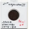 2 centimes Napoléon III tête laurée 1862 K Bordeaux TTB+