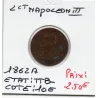 2 centimes Napoléon III tête laurée 1862 A Paris TTB-