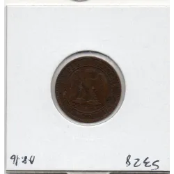 2 centimes Napoléon III tête laurée 1862 A Paris TTB-