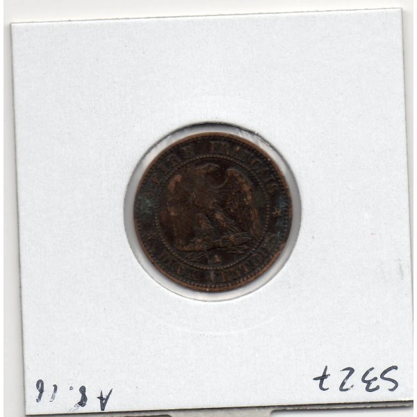 2 centimes Napoléon III tête laurée 1862 A Paris TTB