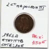 2 centimes Napoléon III tête laurée 1862 A Paris TTB