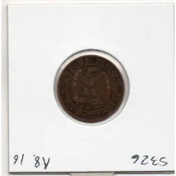 2 centimes Napoléon III tête laurée 1862 A Paris TTB