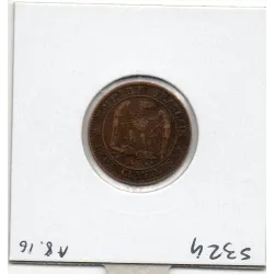 2 centimes Napoléon III tête laurée 1862 A Paris TTB