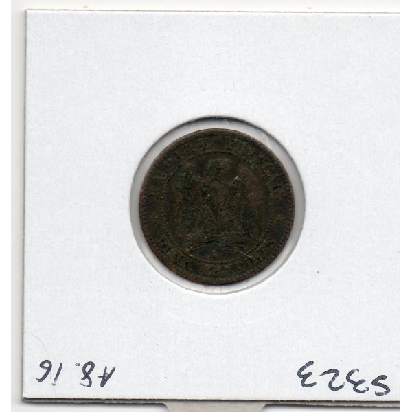 2 centimes Napoléon III tête laurée 1862 A Paris TTB-