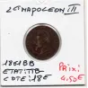 2 centimes Napoléon III tête laurée 1861 BB Strasbourg TTB-