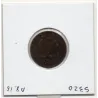 2 centimes Napoléon III tête laurée 1861 BB Strasbourg TTB-