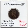 2 centimes Napoléon III tête laurée 1861 BB Strasbourg TTB-