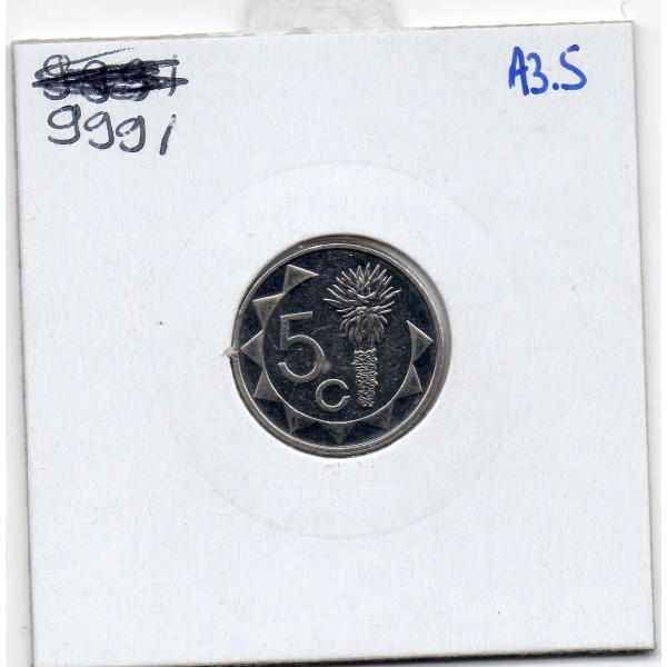Namibie 5 cents 2009 Spl, KM.1 Aloès de Mopane