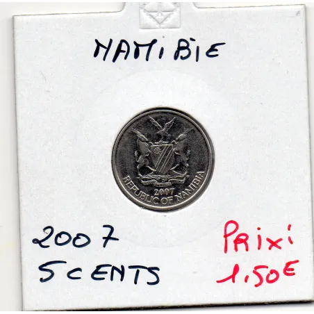 Namibie 5 cents 2007 Spl, KM.1 Aloès de Mopane