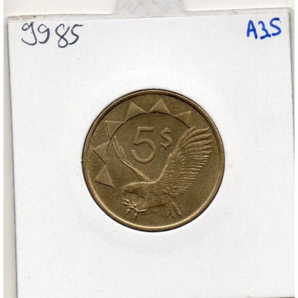 Namibie 5 dollars 1993 Sup, KM.5 Bateleur des savanes