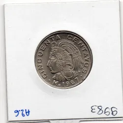 Mexique 50 centavos 1967 Sup, KM.451 Cuauhtemoc
