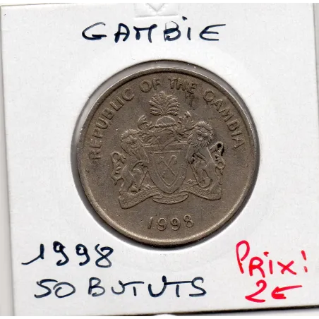 Gambie 50 bututs 1998 TTB, KM.58 Boeuf Africain