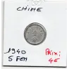 Chine 5 fen 1940 TTB, KM.Y356 Monnaie beche