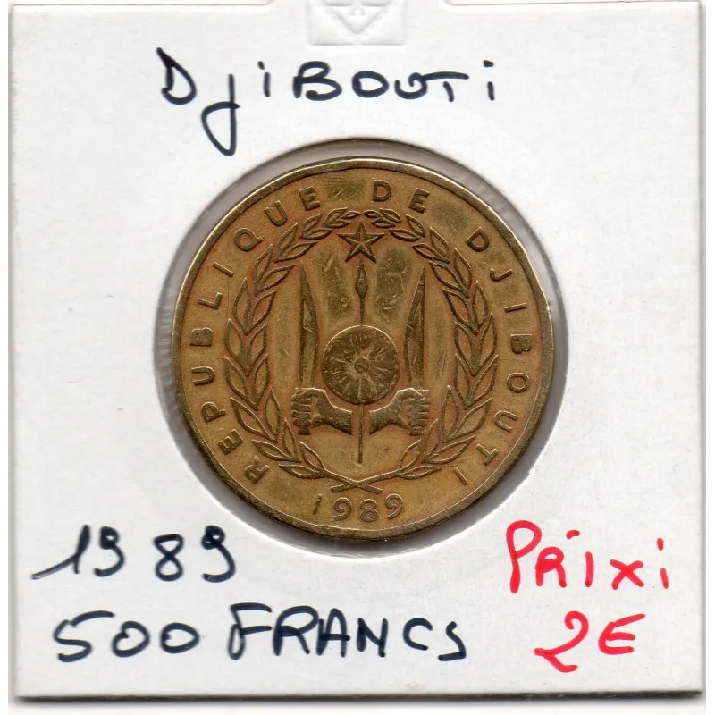 Djibouti 500 francs 1989 TTB, KM.27 Armories