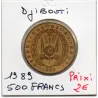 Djibouti 500 francs 1989 TTB, KM.27 Armories