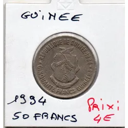 Guinée 50 francs guinéens 1994 TTB-, KM.63 Statue Nimba