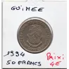 Guinée 50 francs guinéens 1994 TTB-, KM.63 Statue Nimba