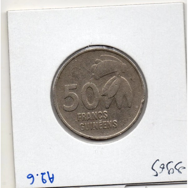 Guinée 50 francs guinéens 1994 TTB-, KM.63 Statue Nimba