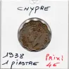 Chypre 1 Piastre 1938 TTB, KM.23 Georges VI