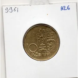 Tchecoslovaquie 10 korun 1991 Sup, KM.153 Stephanik