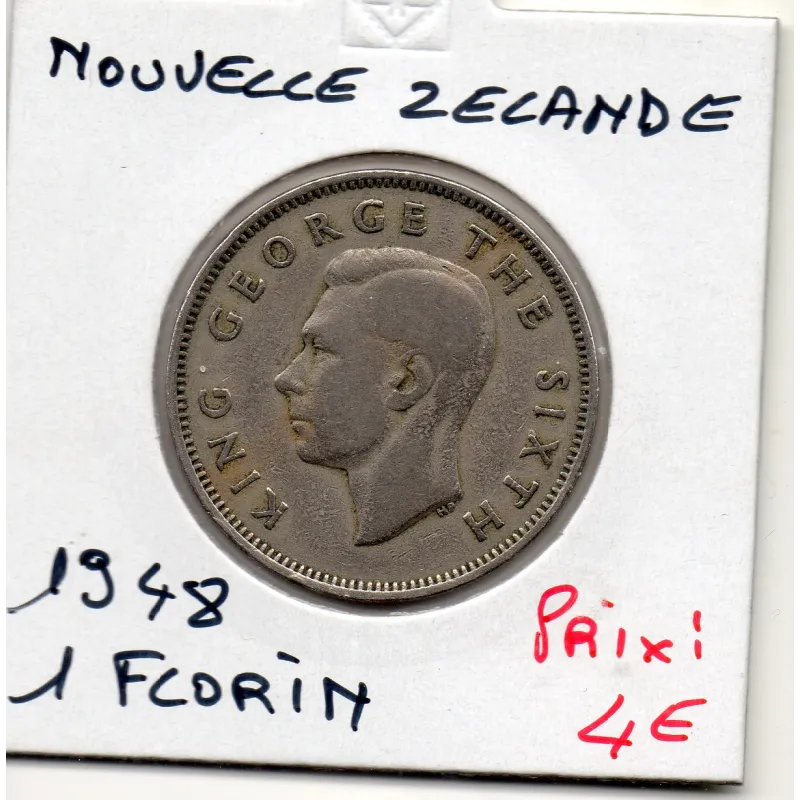 Nouvelle Zélande 1 Florin 1948 TTB, KM.18 George VI Kiwi Nouvelle Zélande 1 Florin 1948 TTB, KM.18 George VI Kiwi